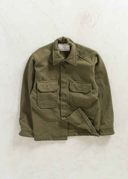 Vintage Military OG 108 Wool Button Up Shirt Size S/M