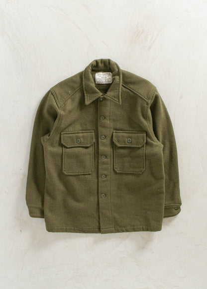 Vintage Military OG 108 Wool Button Up Shirt Size M/L