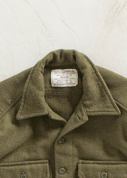 Vintage Military OG 108 Wool Button Up Shirt Size M/L