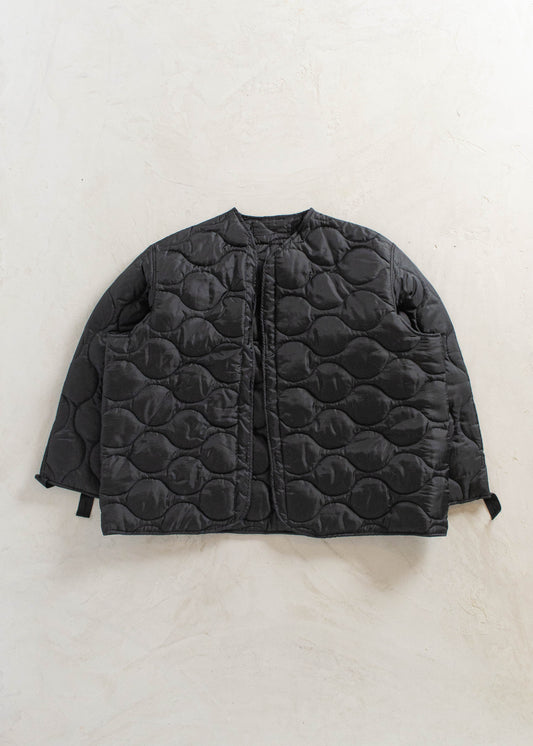 1980s Military Quilted Liner Jacket Size L/XL