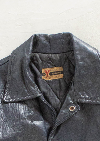 Vintage The "Y" Sportswear Varsity Leather Jacket Size S/M