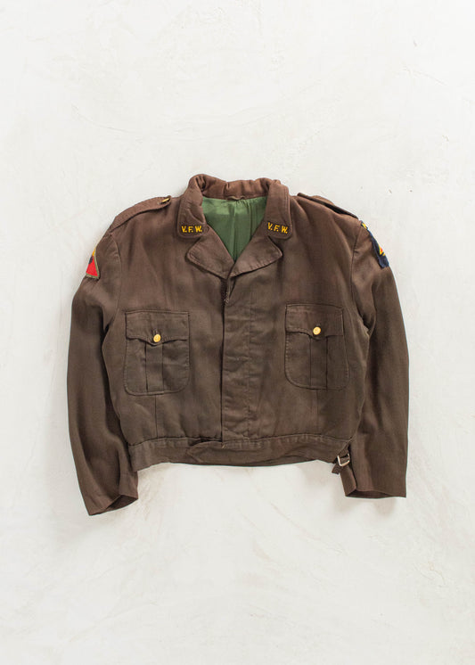 Vintage 1950s New York Veteran of Foreign Wars Uniform Jacket Size M/L