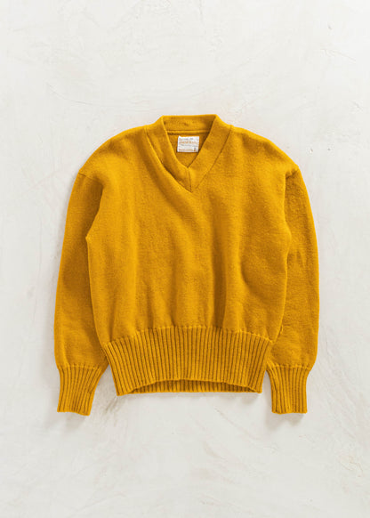 Vintage Sand-Knit Wool Pullover Sweater Size M/L