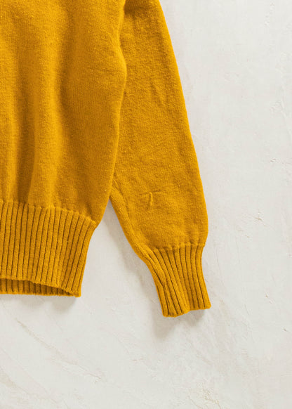 Vintage Sand-Knit Wool Pullover Sweater Size M/L