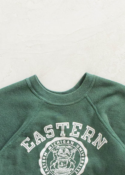 Vintage 1960s Eastern Michigan Short Sleeve Sweatshirt Size XS/S