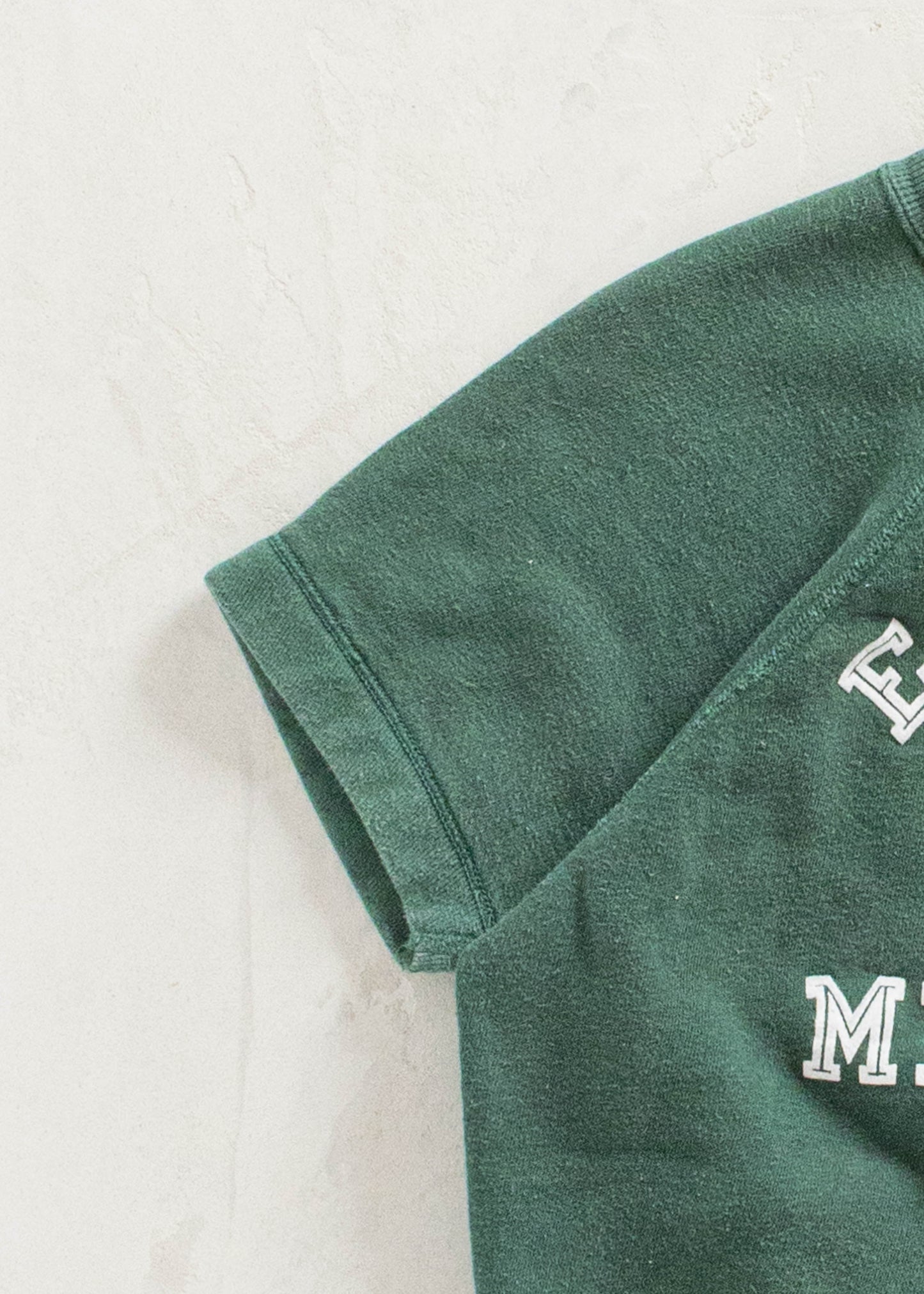 Vintage 1960s Eastern Michigan Short Sleeve Sweatshirt Size XS/S