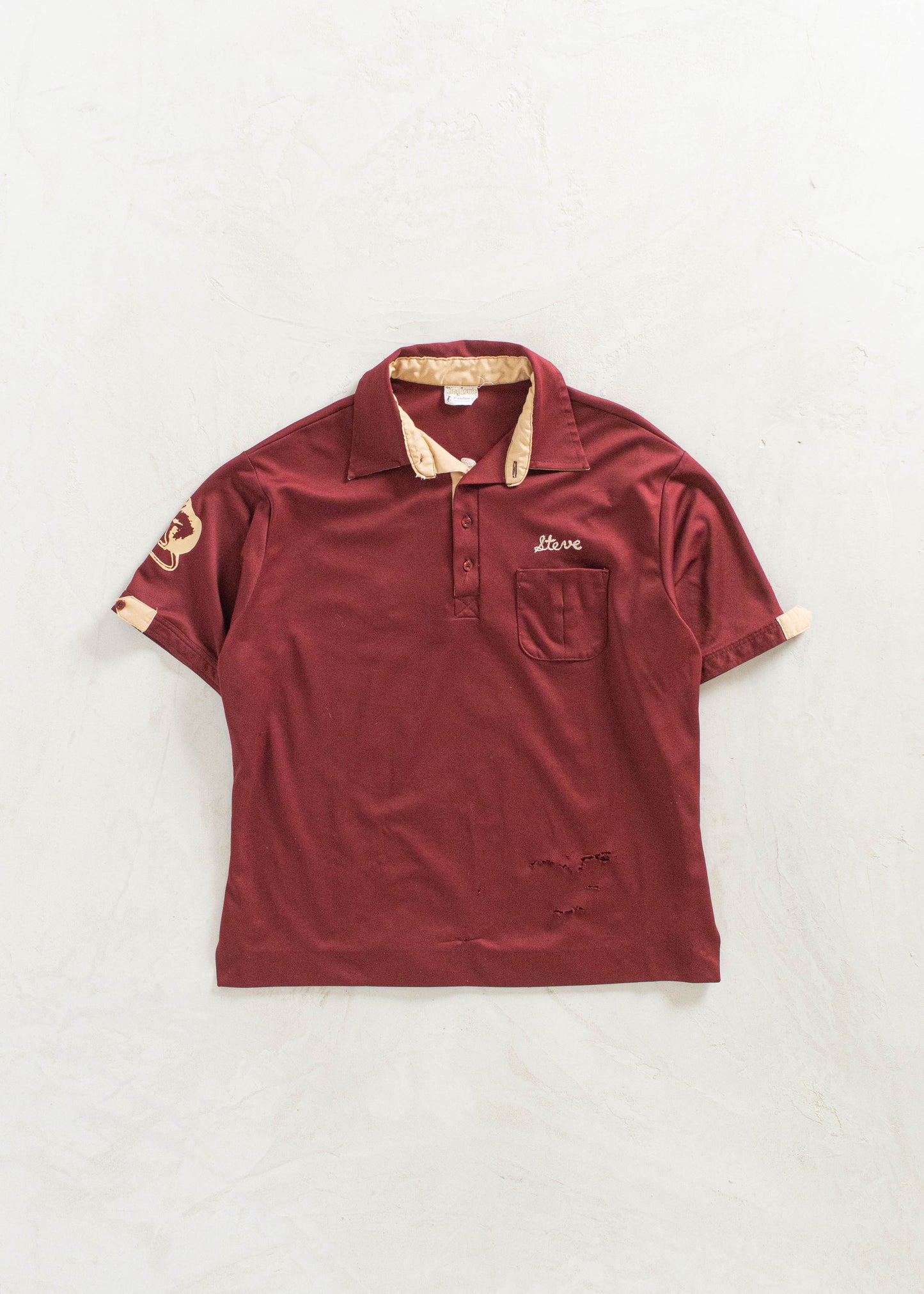 Vintage 1970s King Louie Bowling Polo Shirt Size L/XL