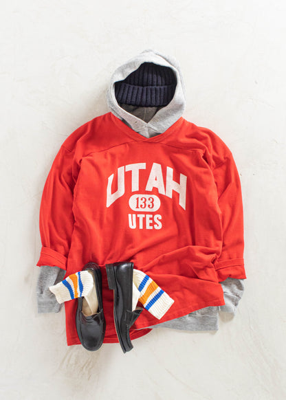 Vintage Utah 3/4 Sleeve Sport Jersey Size L/XL