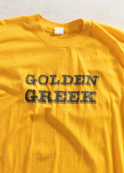 1980s Golden Greek Souvenir T-Shirt Size S/M