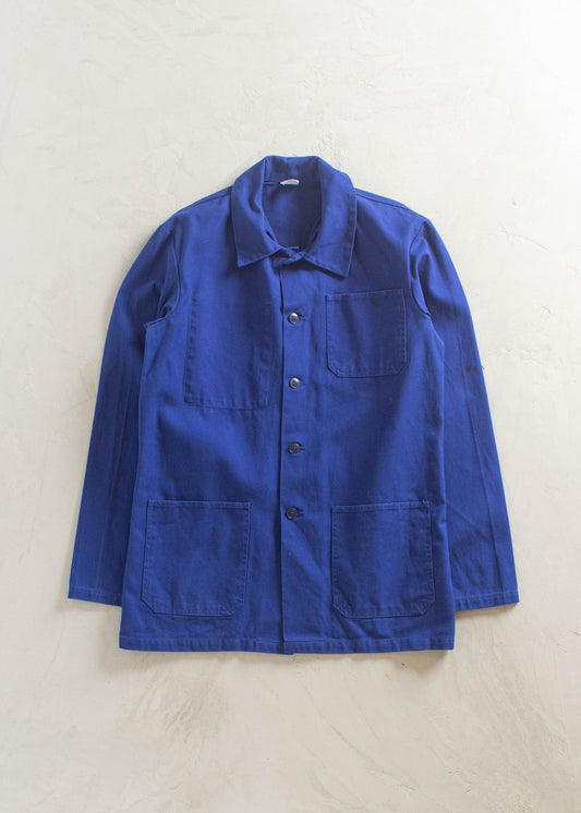 1980s Bleu de Travail European Workwear Chore Jacket Size M/L