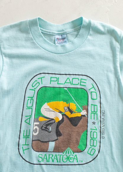 1989 Saratoga The August Place To Be T-Shirt Size XS/S