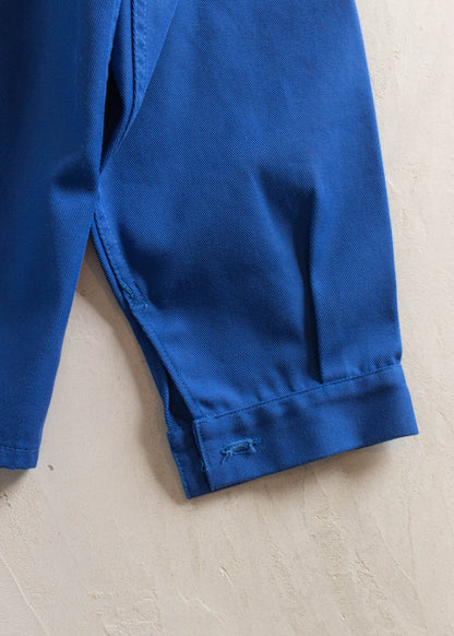 1980s Ber Jac Bleu de Travail French Workwear Chore Jacket Size M/L