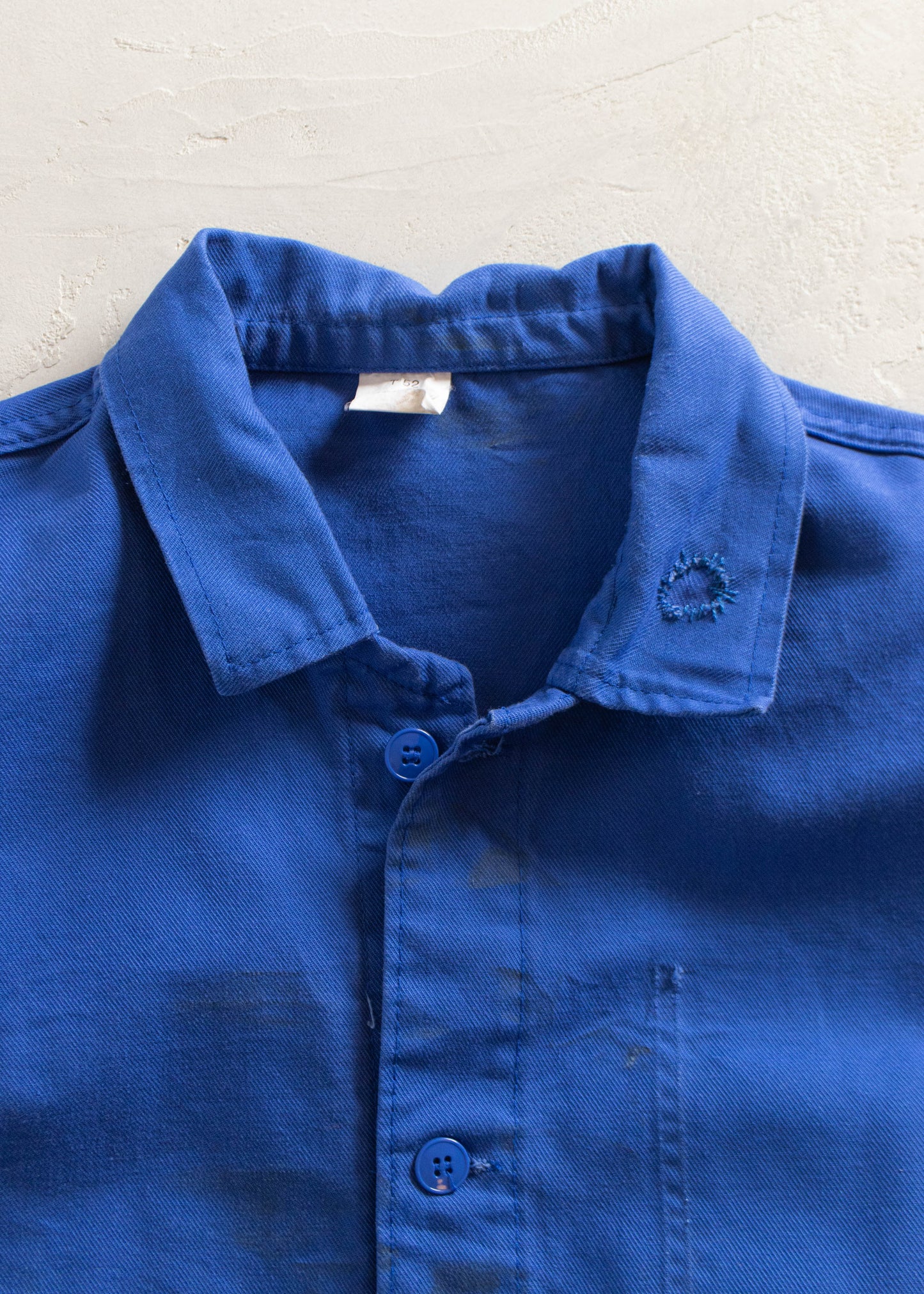 1980s Bleu de Travail French Workwear Chore Jacket Size M/L