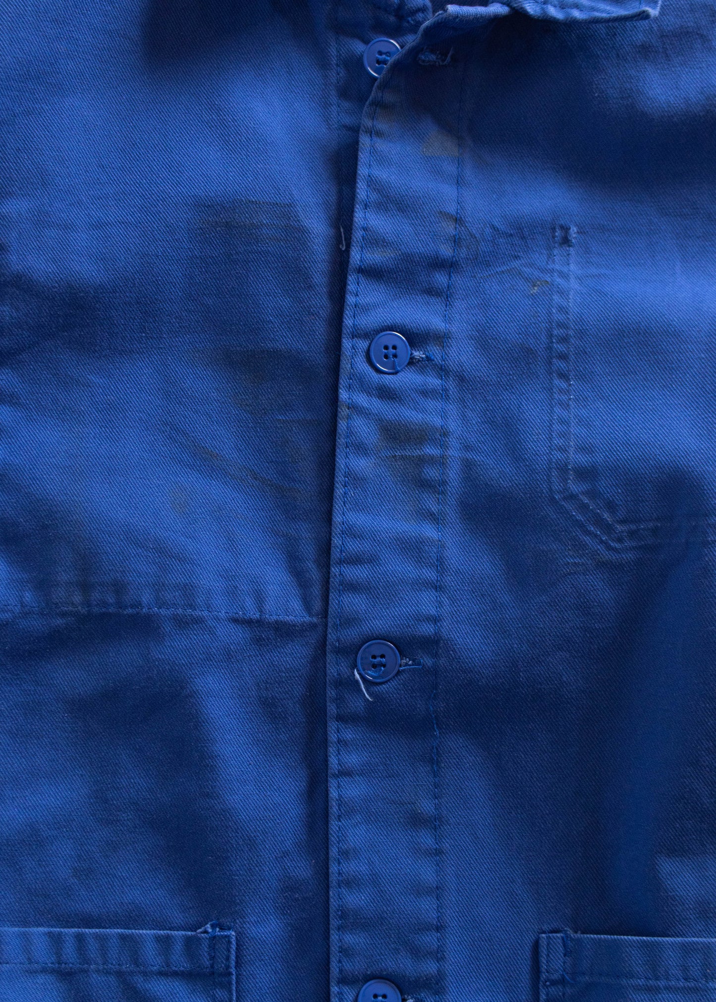 1980s Bleu de Travail French Workwear Chore Jacket Size M/L