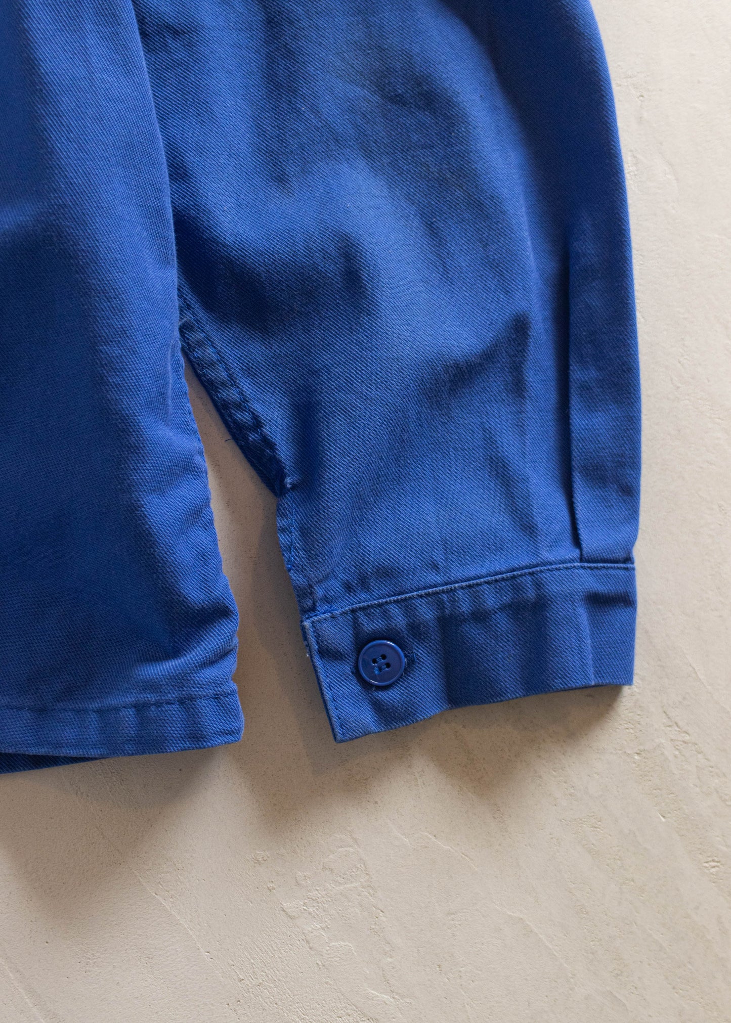 1980s Bleu de Travail French Workwear Chore Jacket Size M/L