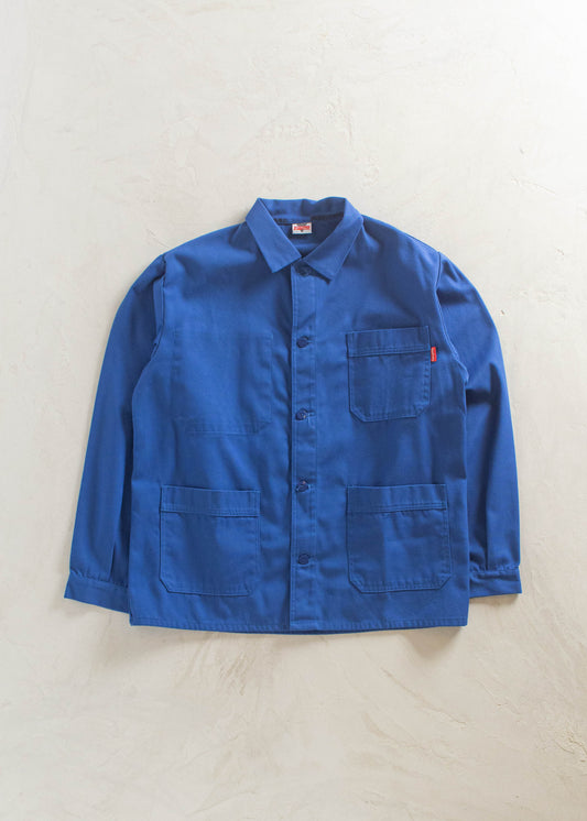 1980s Ber Jac Bleu de Travail French Workwear Chore Jacket Size M/L