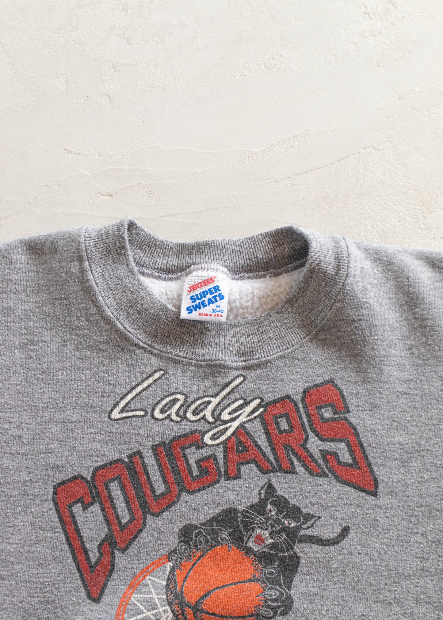 1980s Jerzees Lady Cougars Sweatshirt Size S/M