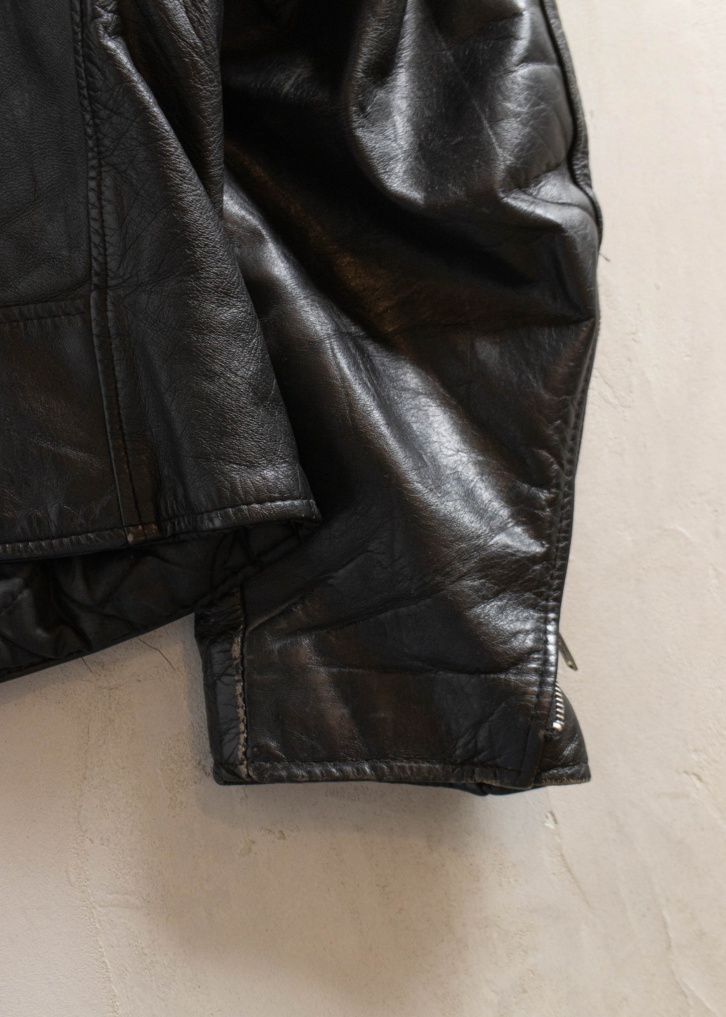 1980s Excelled Leather Perfecto Motorcycle Jacket Size L/XL