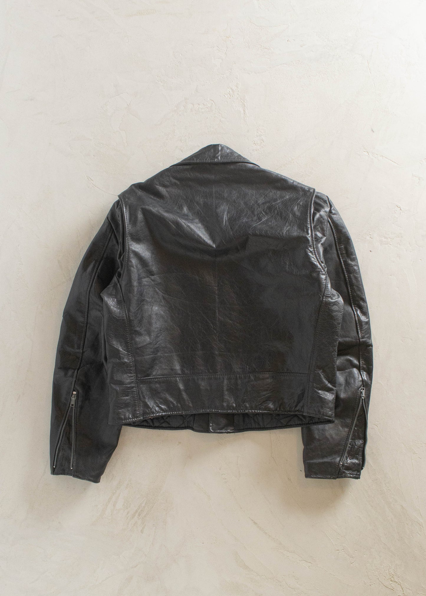 1980s Excelled Leather Perfecto Motorcycle Jacket Size S/M