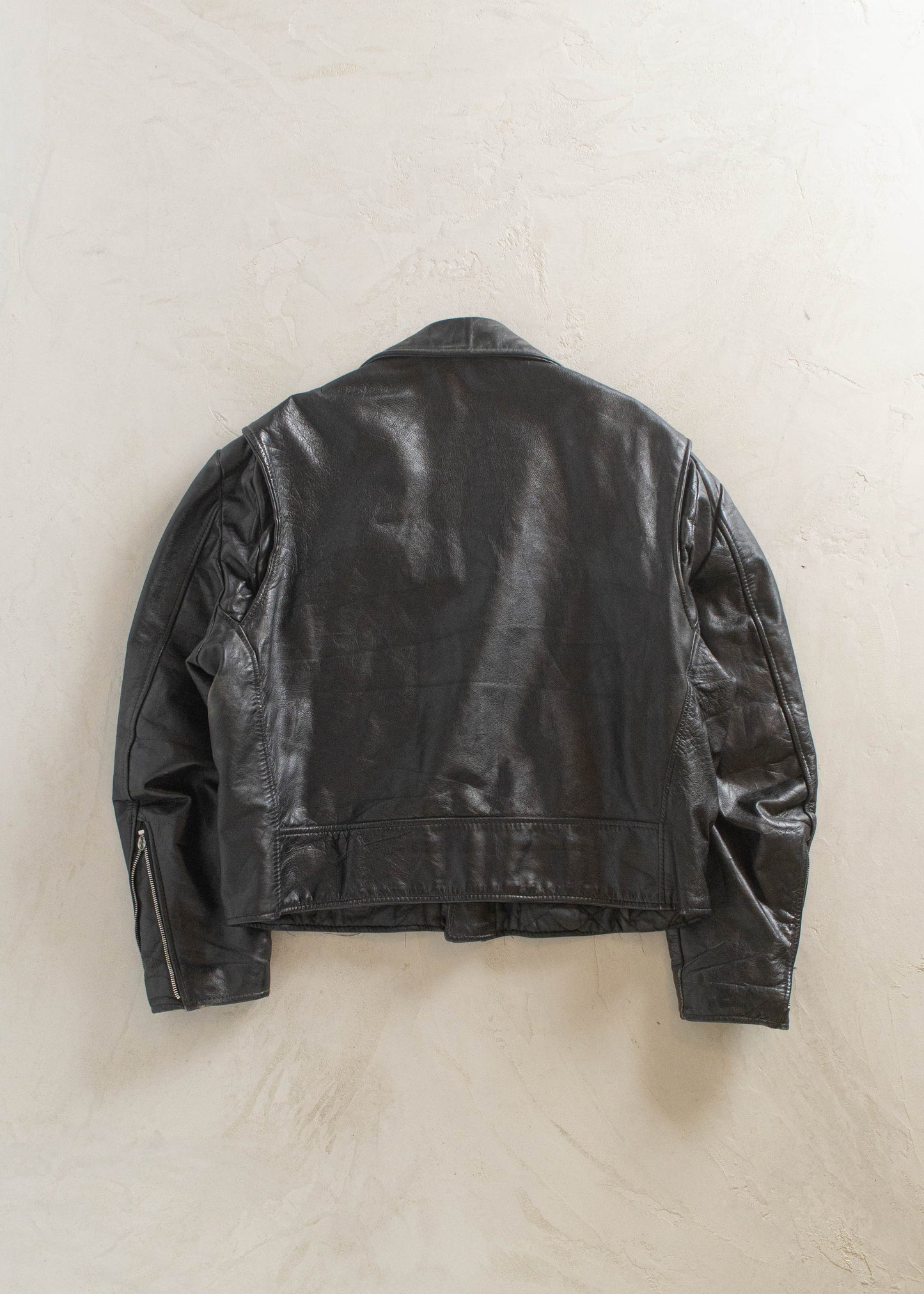 1980s Excelled Leather Perfecto Motorcycle Jacket Size L/XL