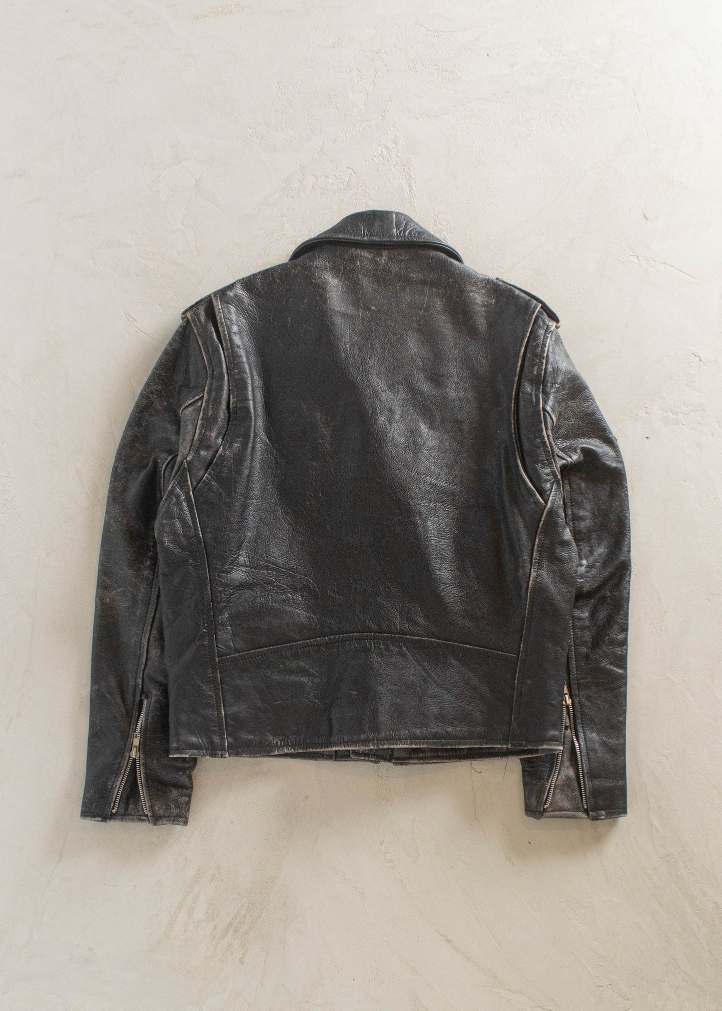 1980s Leather Perfecto Motorcycle Jacket Size S/M