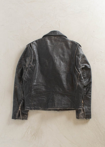 1980s Leather Perfecto Motorcycle Jacket Size S/M