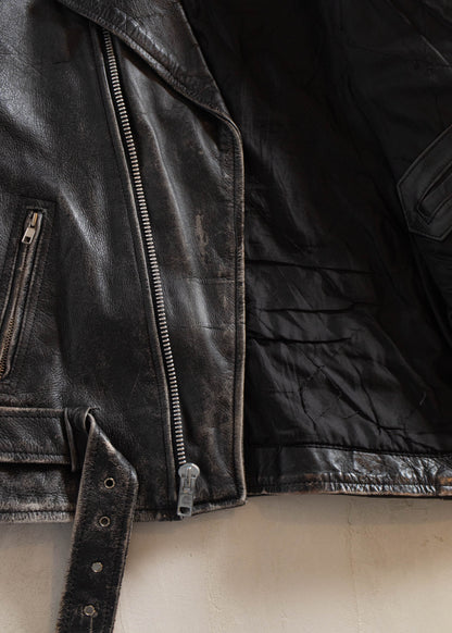 1980s Leather Perfecto Motorcycle Jacket Size S/M