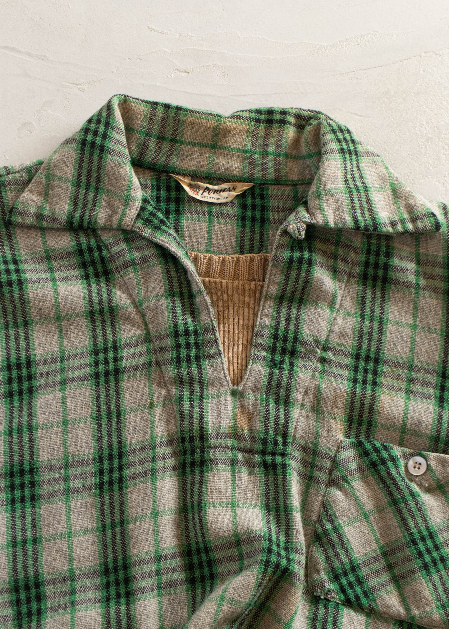 1960s Puritan Wool Flannel Shirt Size XS/S