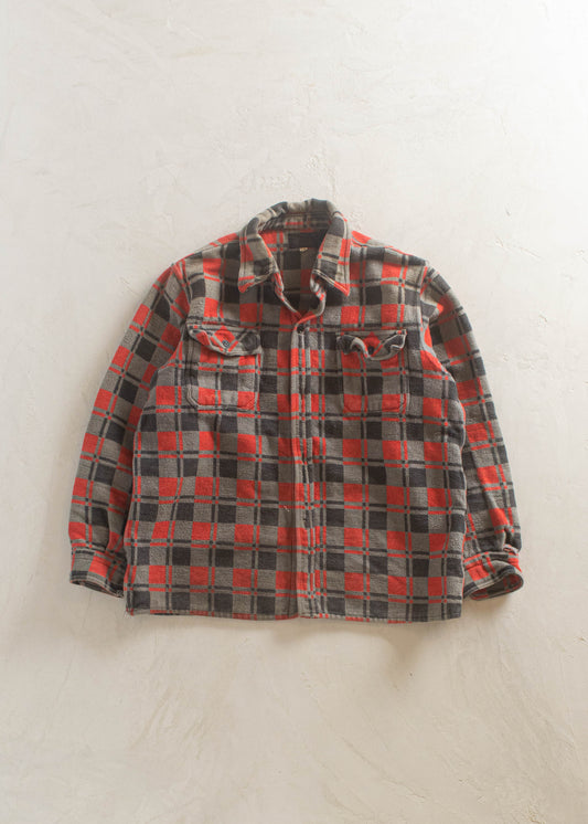 1980s Champion Flannel Button Up Shirt Size S/M