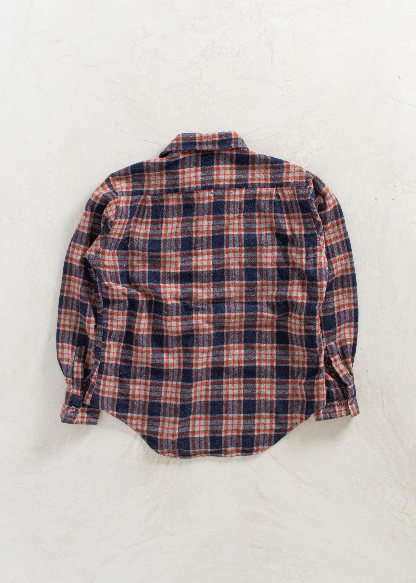 Vintage Wool Flannel Button Up Shirt Size M/L