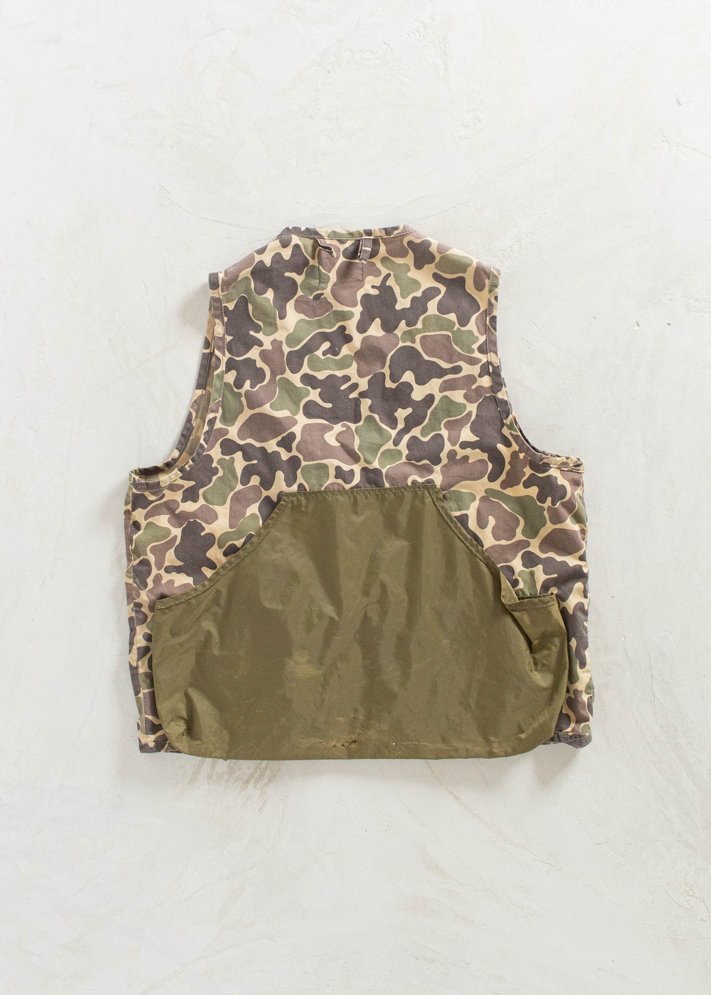 Vintage 1970s Saftbak Frog Camo Hunting Vest Size M/L