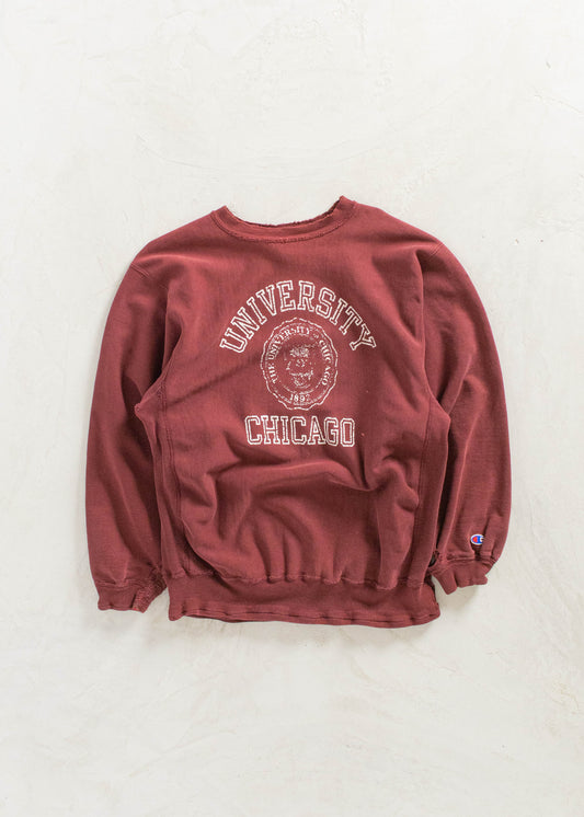 Vintage 1990s Champion University of Chicago Reverse Weave Sweatshirt Size M/L