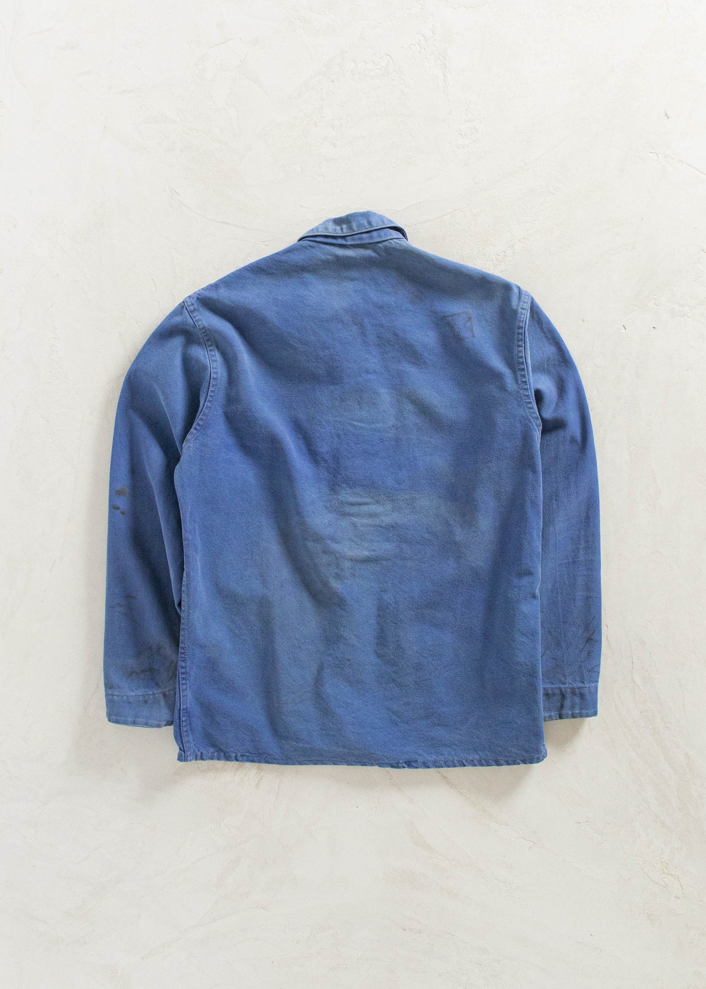 Vintage 1980s Bleu de Travail French Workwear Chore Jacket Size XS/S