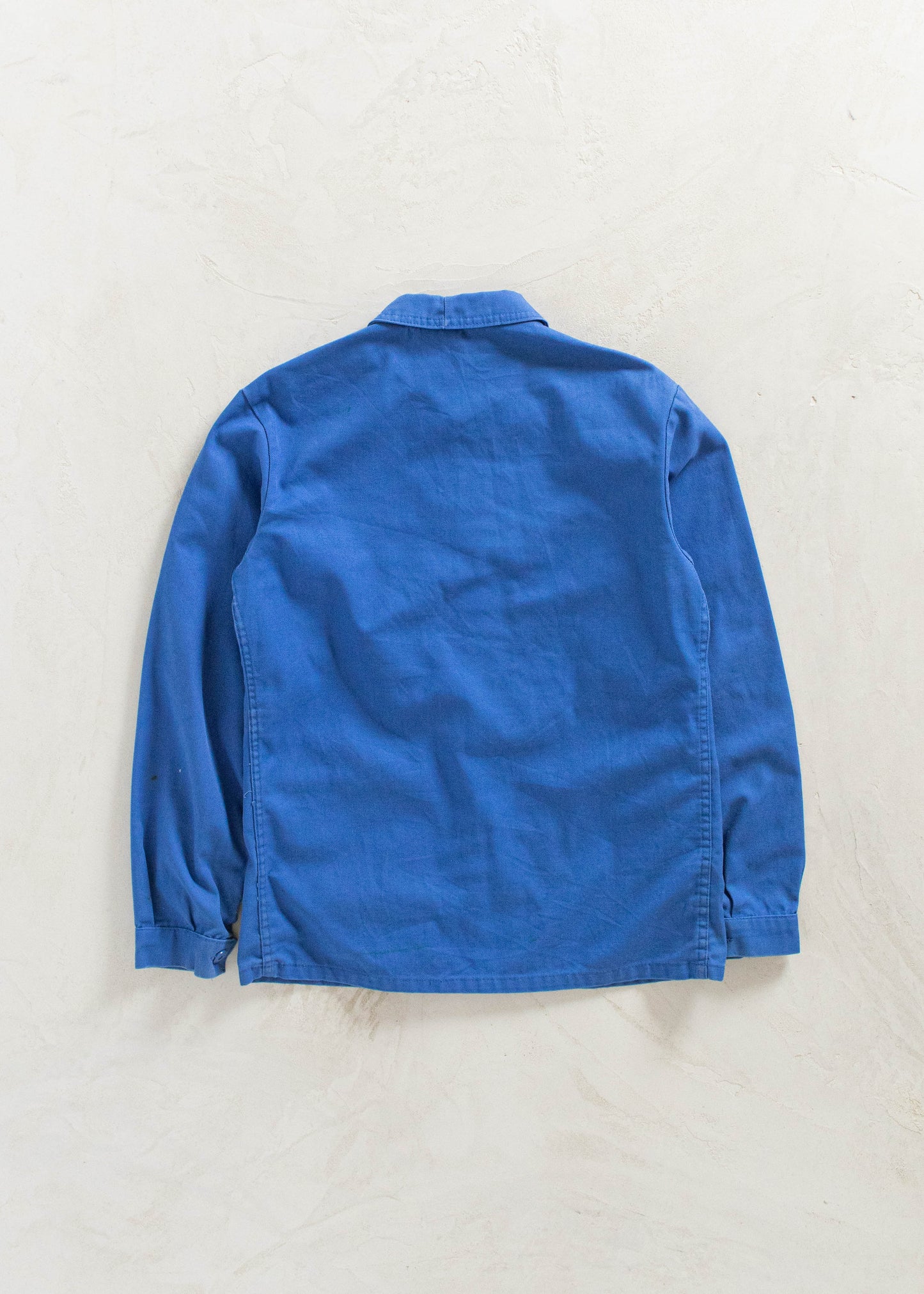 Vintage 1980s Le Mont Carmel Bleu de Travail French Workwear Chore Jacket Size S/M