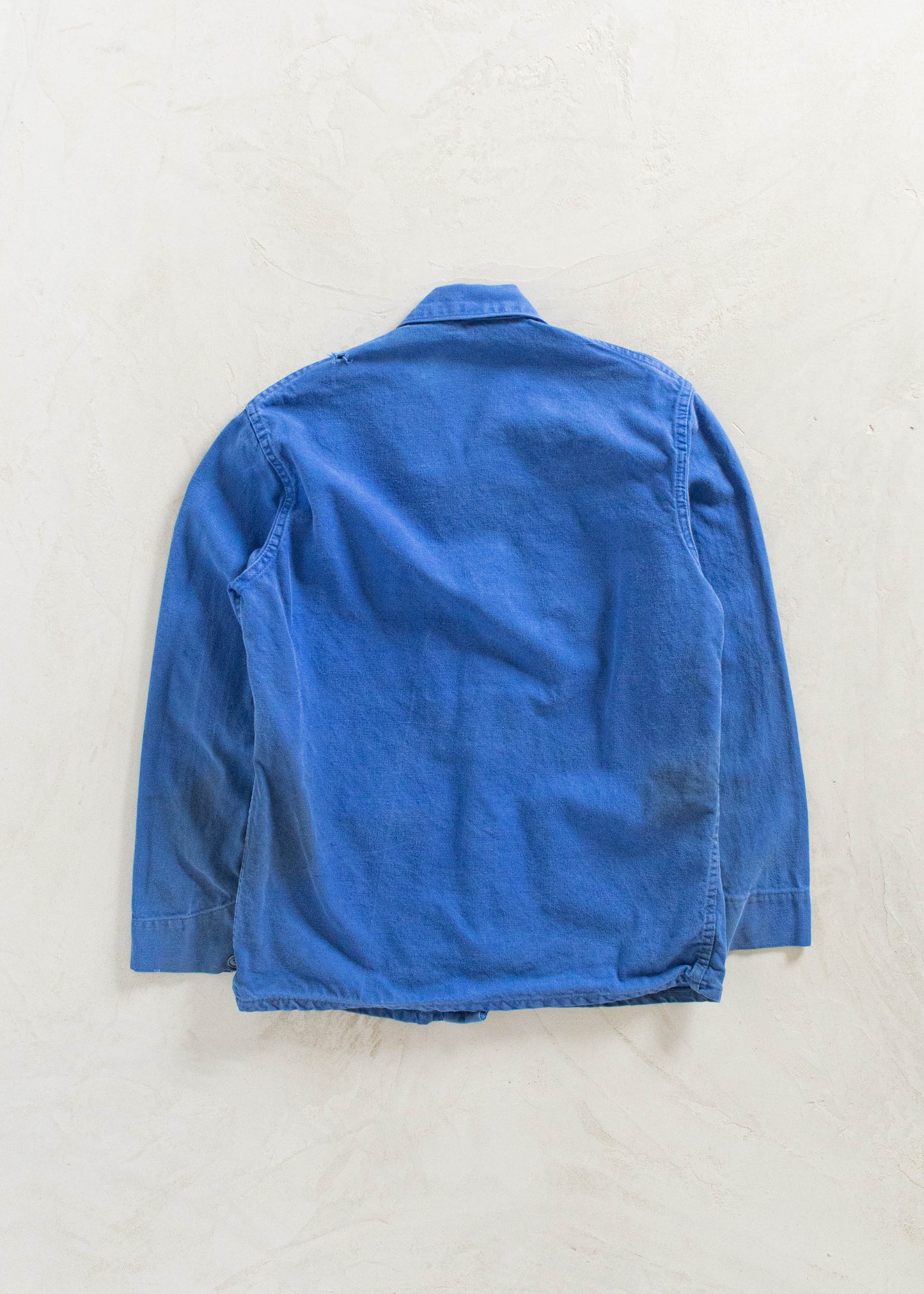 Vintage 1980s Bleu de Travail French Workwear Chore Jacket Size S/M