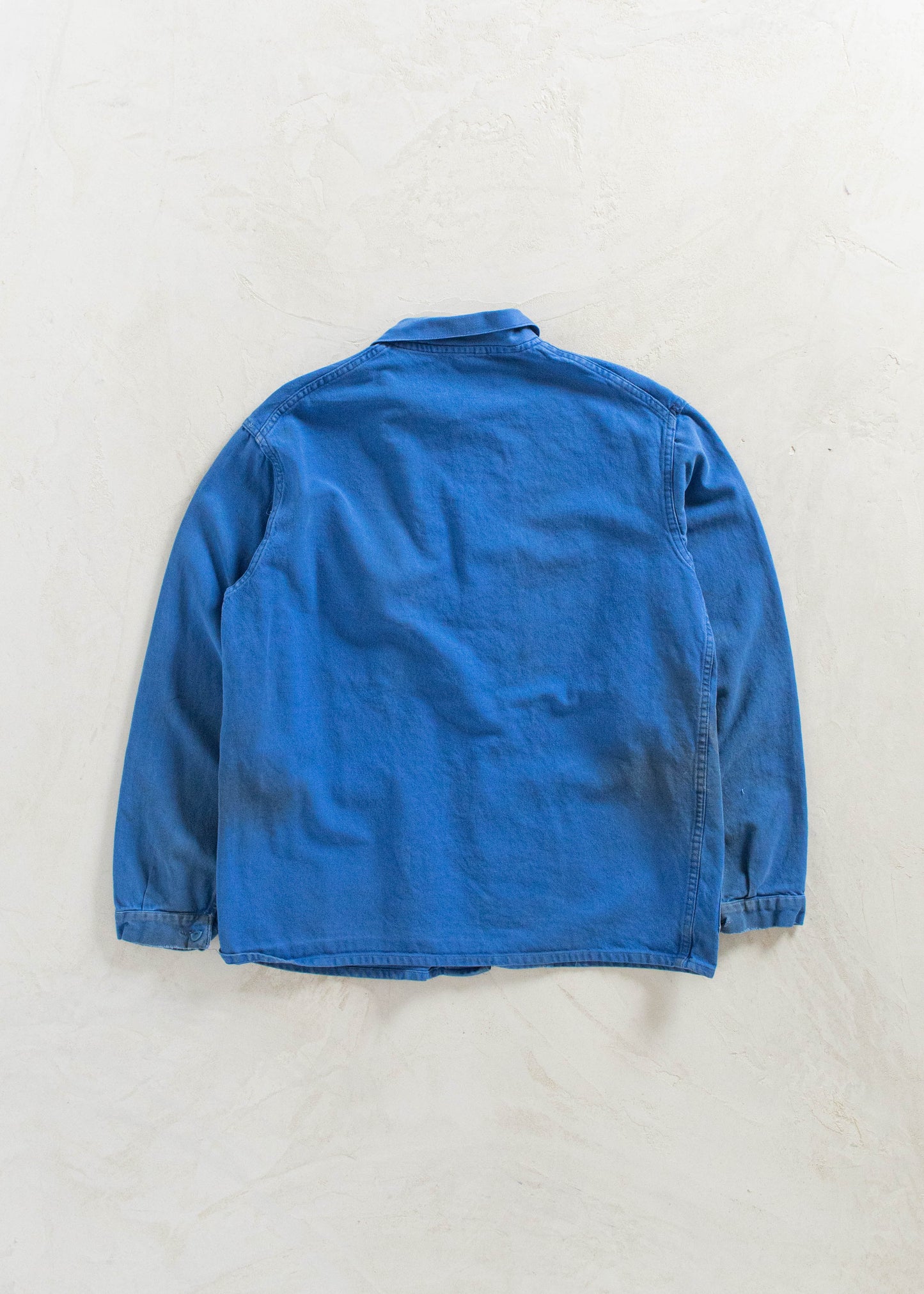 Vintage 1980s Bleu de Travail French Workwear Chore Jacket Size M/L