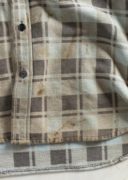 Vintage 1980s Champion Cotton Flannel Button Up Shirt Size S/M