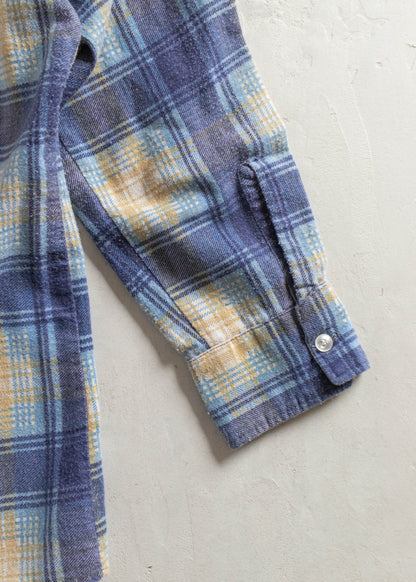 Vintage 1970s Belleraft Cotton Flannel Button Up Shirt Size S/M