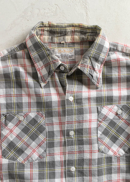 Vintage Cotton Flannel Button Up Shirt Size L/XL