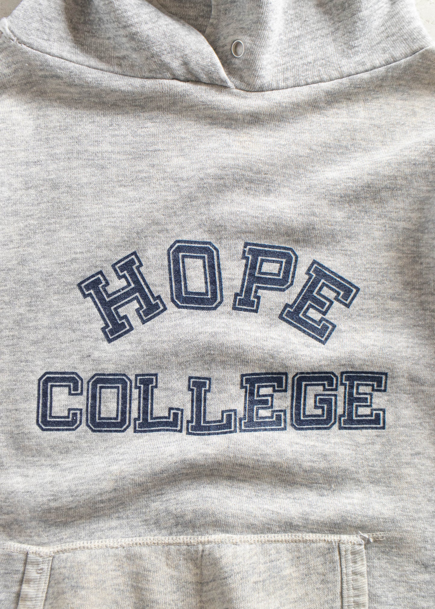 Vintage 1970s Velva Sheen Hope College Souvenir Hoodie Size S/M