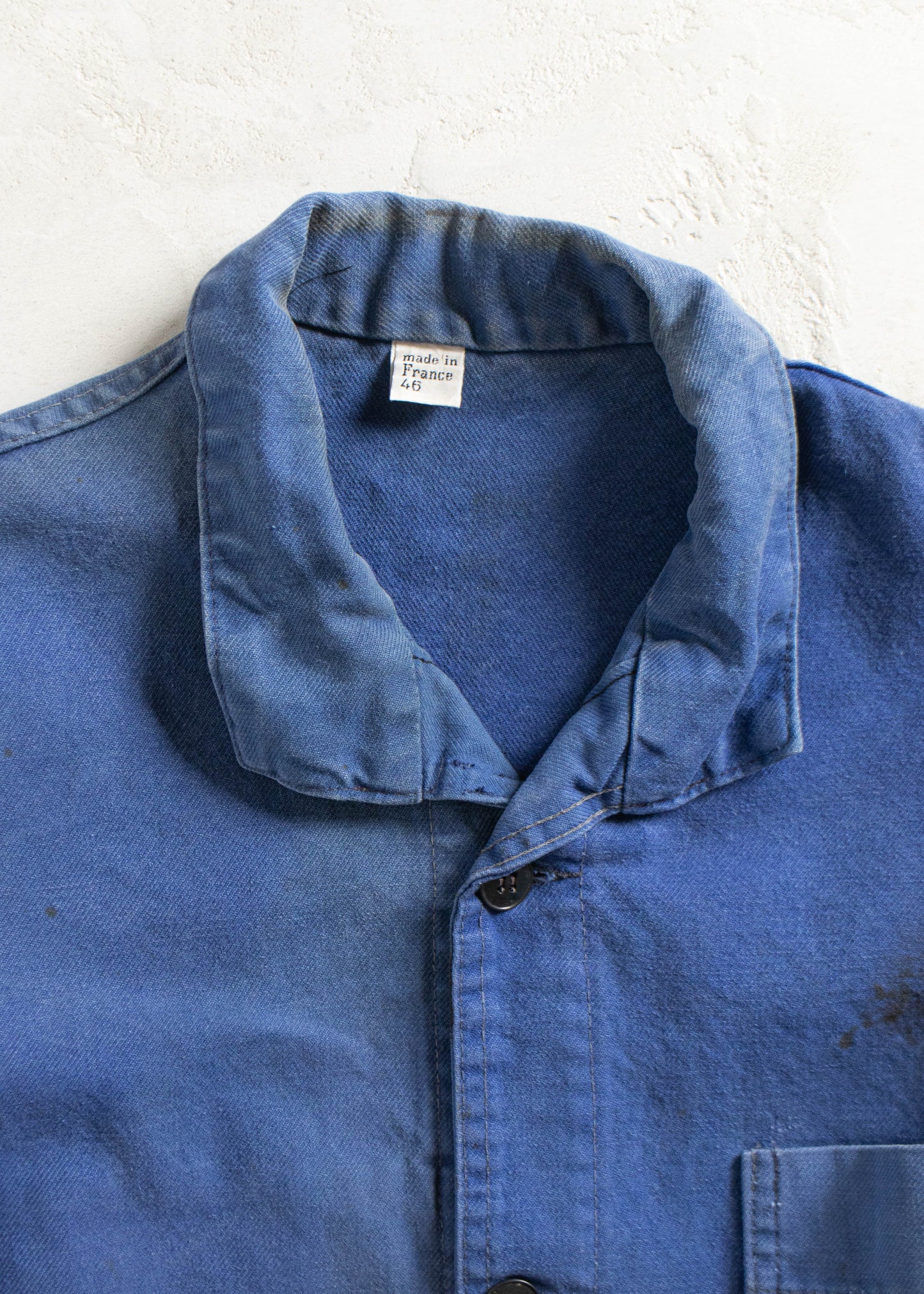 Vintage 1980s Bleu de Travail French Workwear Chore Jacket Size XS/S