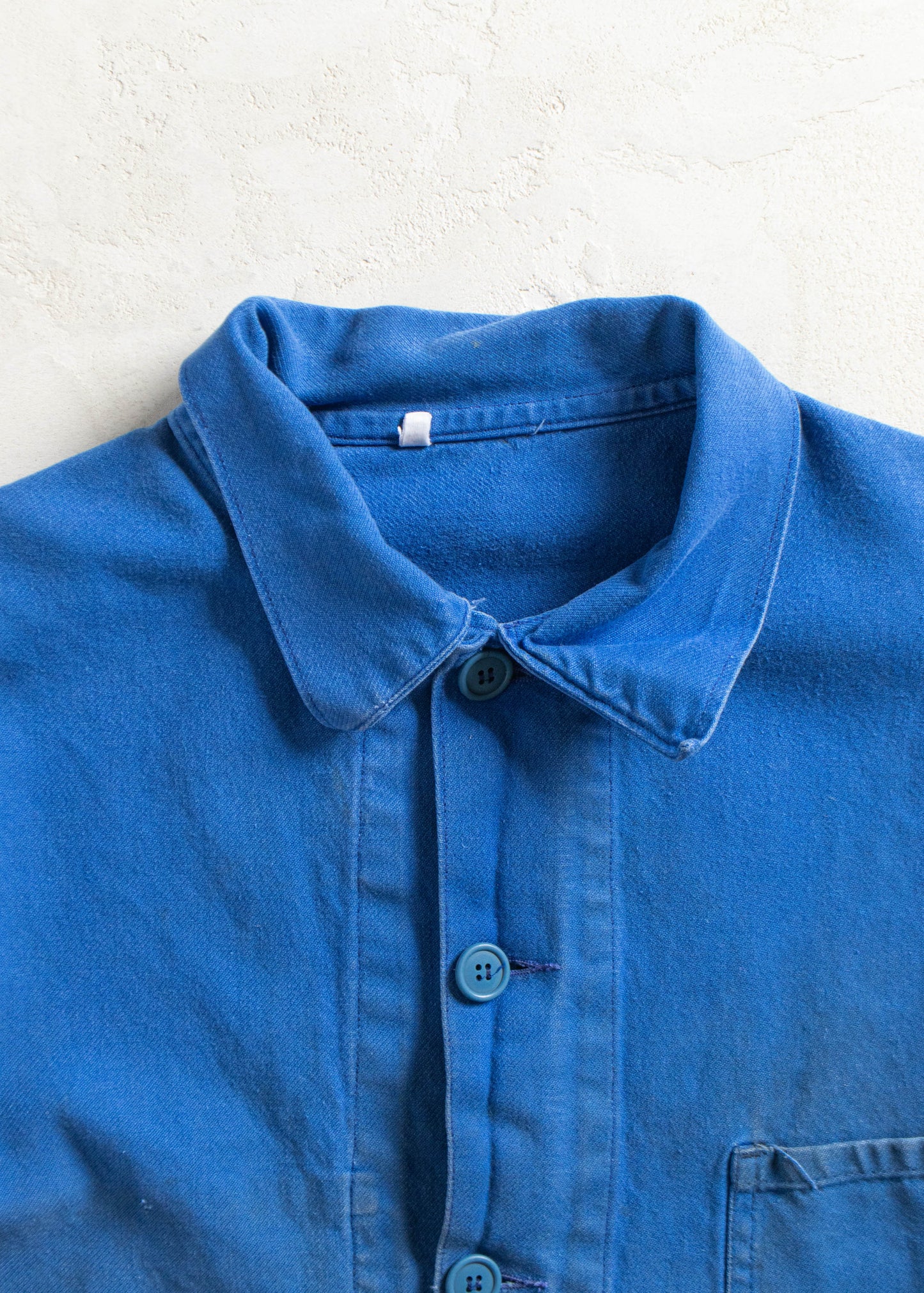 Vintage 1980s Bleu de Travail French Workwear Chore Jacket Size M/L