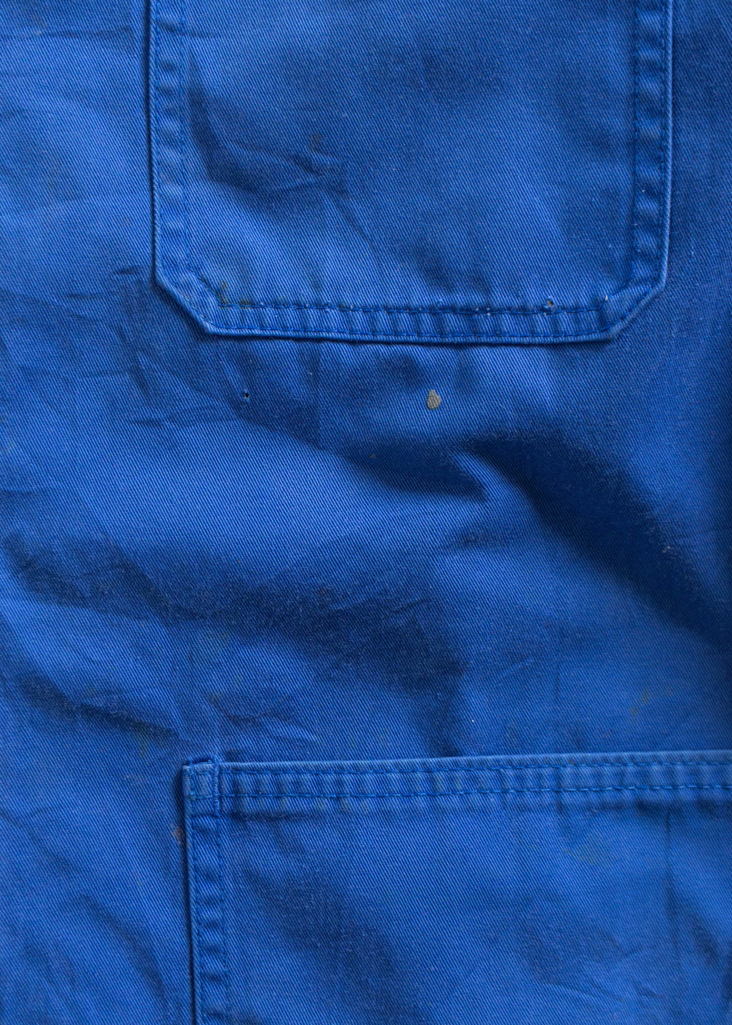 Vintage 1980s Bleu de Travail French Workwear Chore Jacket Size M/L