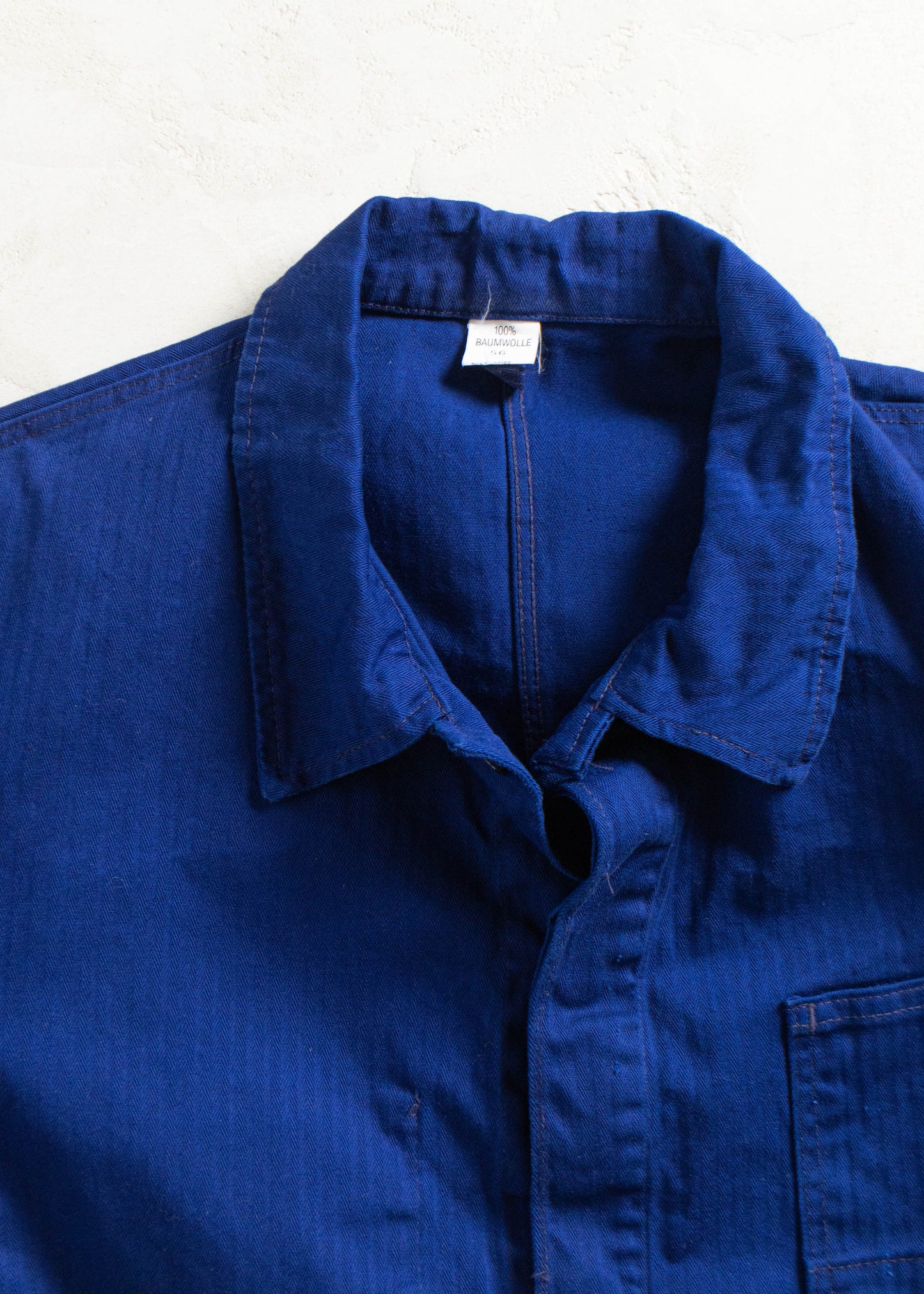 Vintage 1980s Bleu de Travail European Workwear Chore Jacket Size L/XL