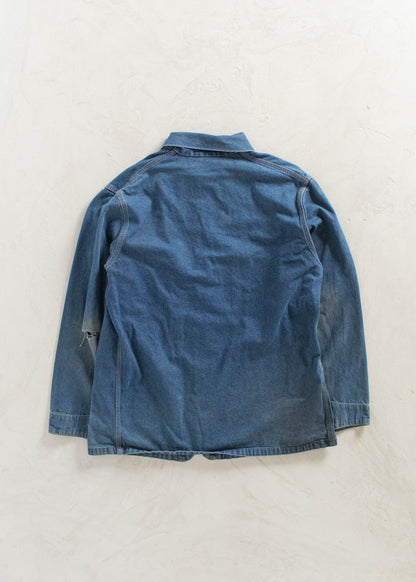 Vintage 1980s Oshkosh Denim Chore Coat Size XL/2XL