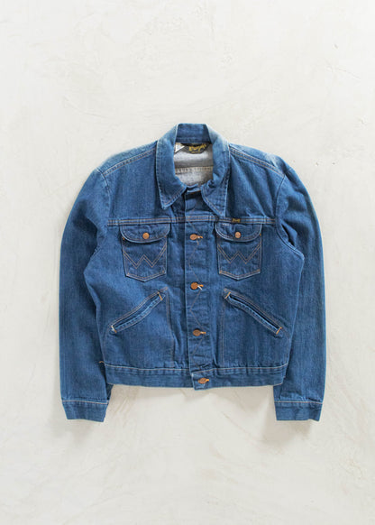 Vintage 1970s Wrangler Trucker Denim Jacket Size XS/S