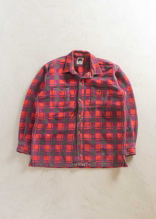 1980s Bison Flannel Button Up Shirt Size M/L