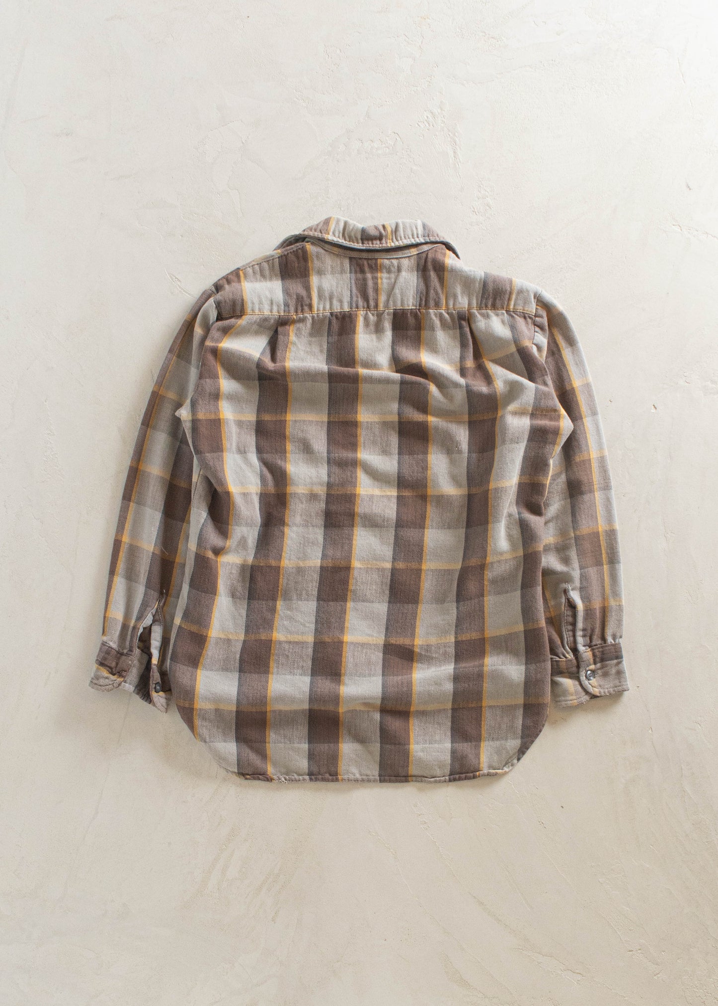 1980s Eddie Bauer Light Flannel Button Up Shirt Size 2XS/XS