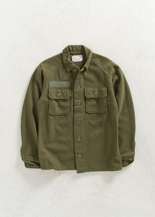 Vintage Military OG 108 Wool Button Up Shirt Size XS/S