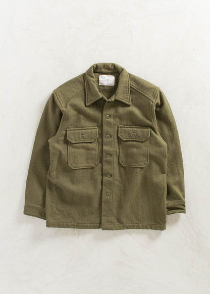 Vintage Military OG 108 Wool Button Up Shirt Size L/XL